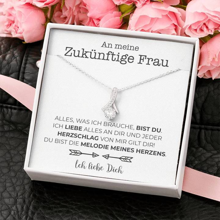 Weißgold Ausführung Stil-Halskette - An meine zukünftige Frau