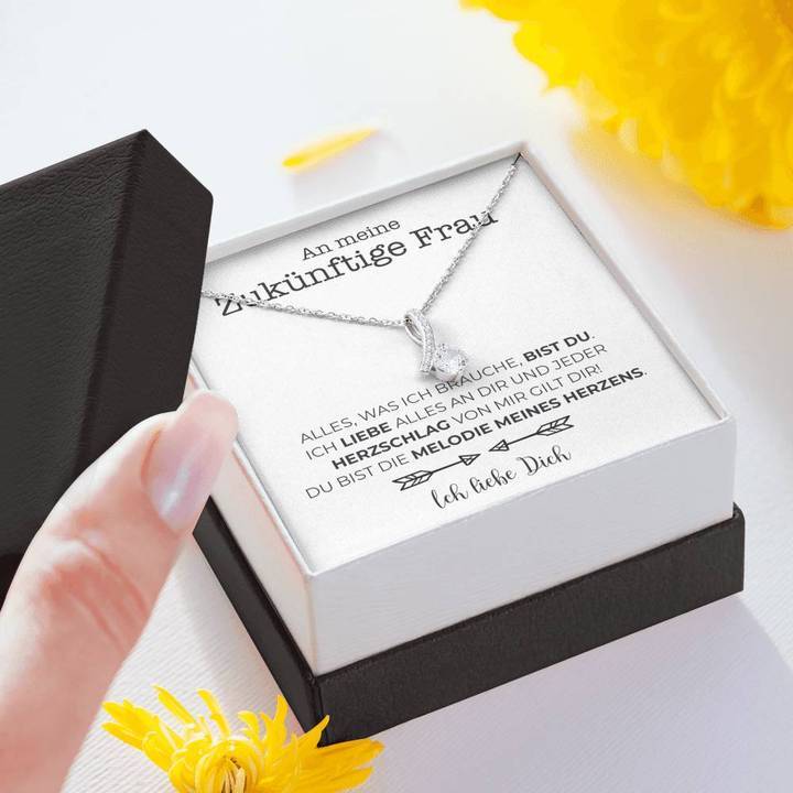Weißgold Ausführung Stil-Halskette - An meine zukünftige Frau