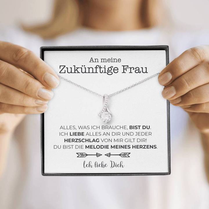 Weißgold Ausführung Stil-Halskette - An meine zukünftige Frau
