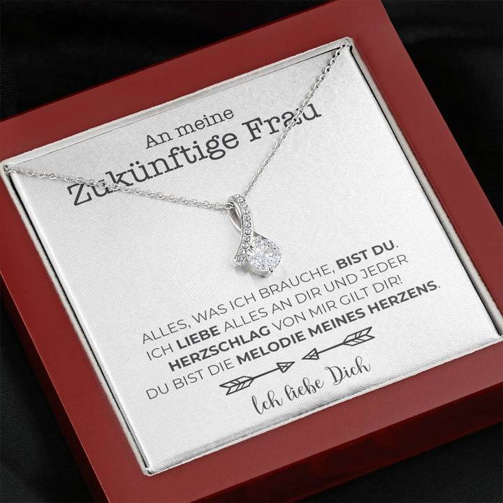 Weißgold Ausführung Stil-Halskette - An meine zukünftige Frau