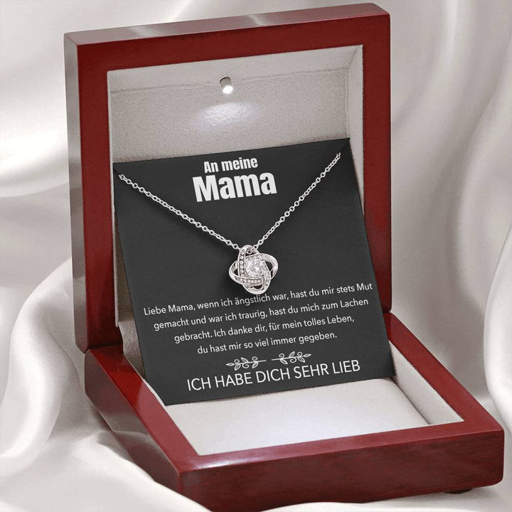 14k Weißgold Ausführung Halskette - An meine Mama