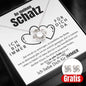 Weißgold Halskette + GRATIS Ohrringe - An schönsten Schatz
