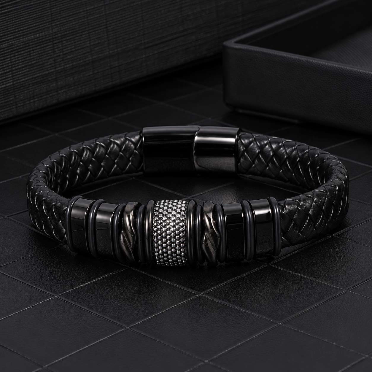 Herren Armband mit Namenbeads
