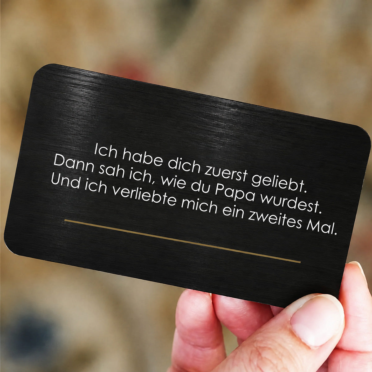 Wertschätzungs Metall Karte