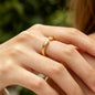 Verstellbarer Initialen Ring