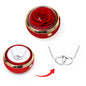 Ewige Rosenbox - Mit versteckter 14k Gold Doppelhalskette