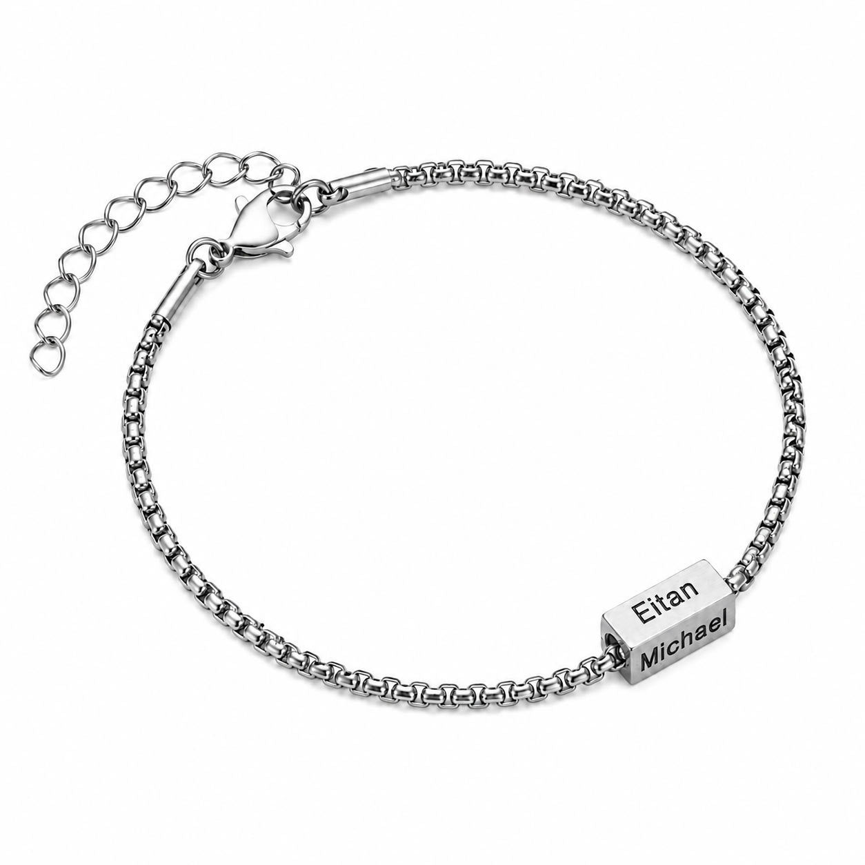 Personalisiertes Würfelarmband mit Namen
