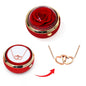 Ewige Rosenbox - Mit versteckter 14k Gold Doppelhalskette