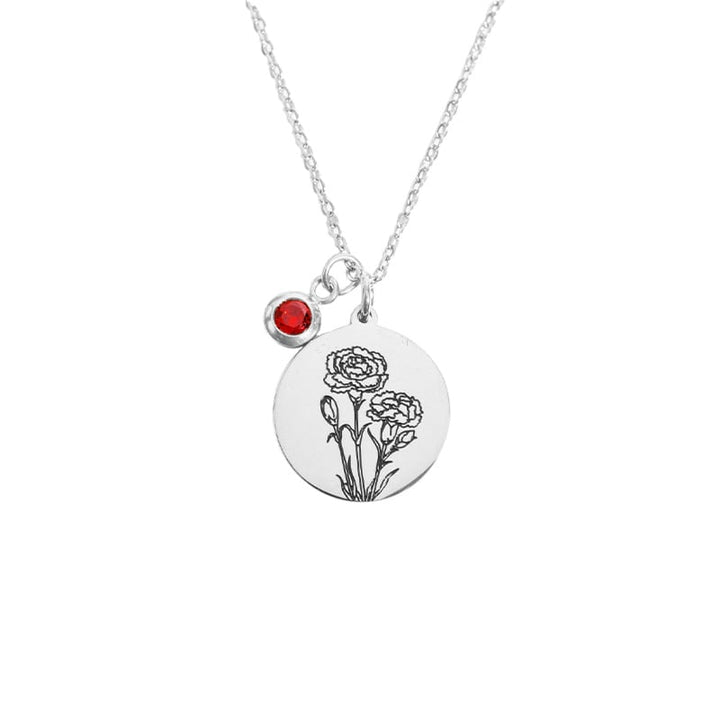 "Baue deinen Blumenstrauß" - Personalisierte Geburtsmonats-Blumen-Kette - Geschenk für Frauen, Mutter, Oma, Schwestern, Freund