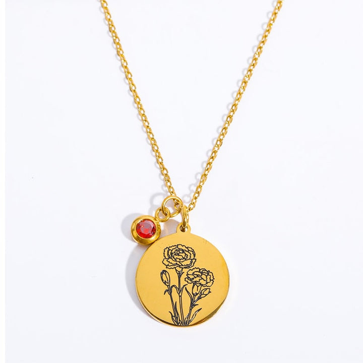 "Baue deinen Blumenstrauß" - Personalisierte Geburtsmonats-Blumen-Kette - Geschenk für Frauen, Mutter, Oma, Schwestern, Freund