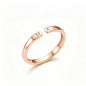 Verstellbarer Initialen Ring