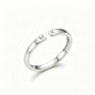 Verstellbarer Initialen Ring