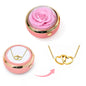Ewige Rosenbox - Mit versteckter 14k Gold Doppelhalskette