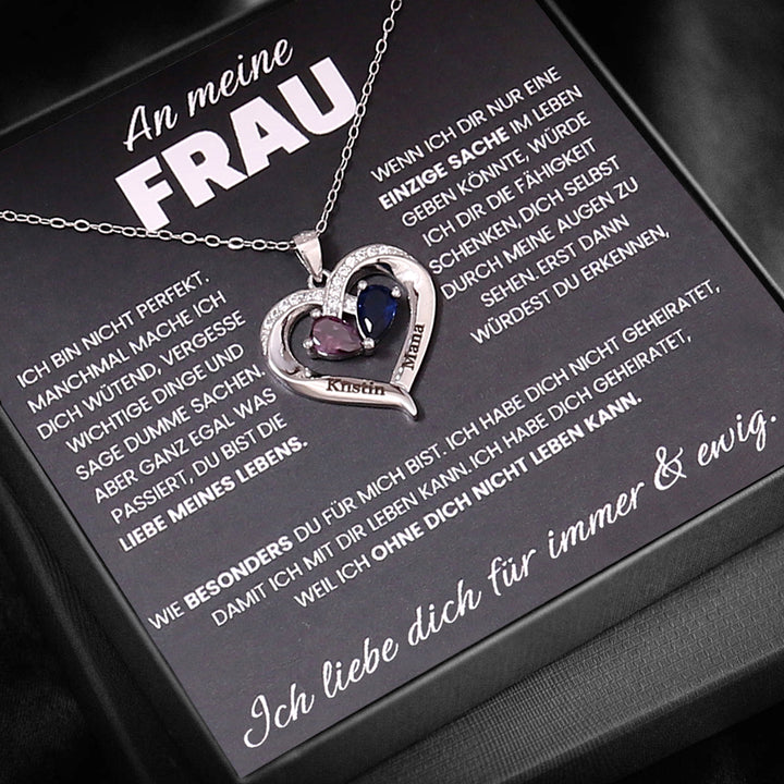 Für Immer Dein - Geburtsstein Halskette