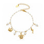 Strand Armband / Fußkette mit Charms