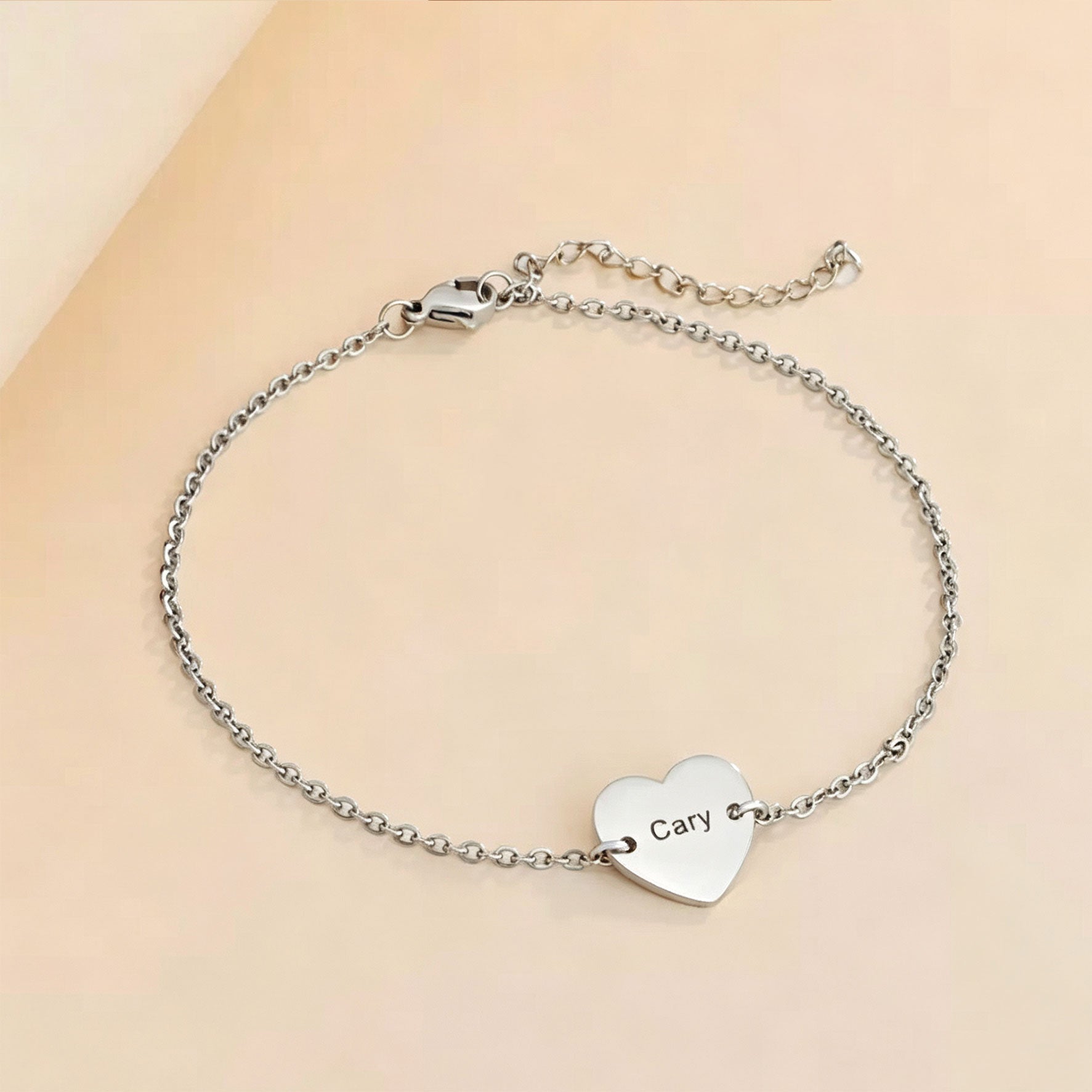 Herz-Fußkette mit Namen
