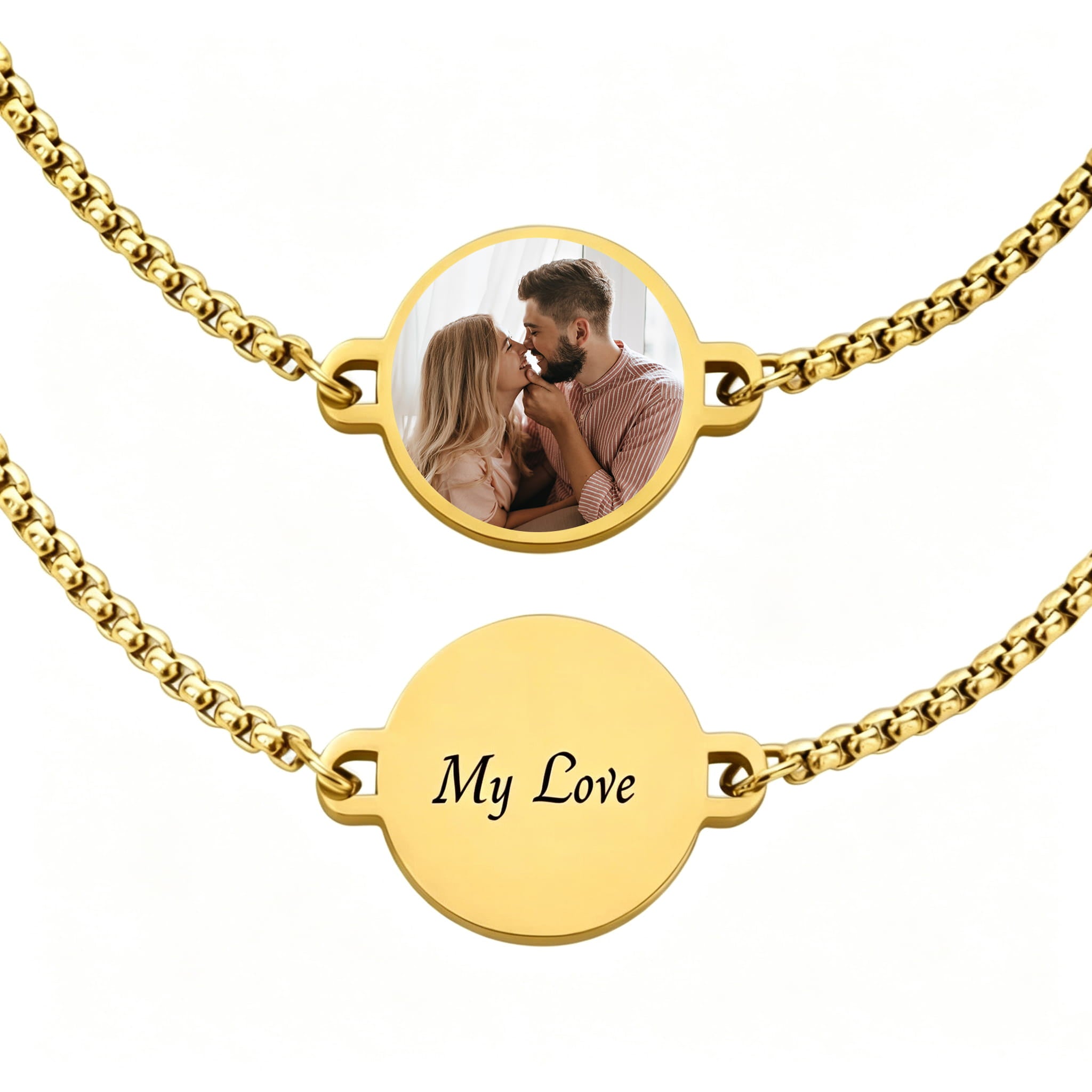 Wärmeaktiviertes Armband mit personalisiertem Foto