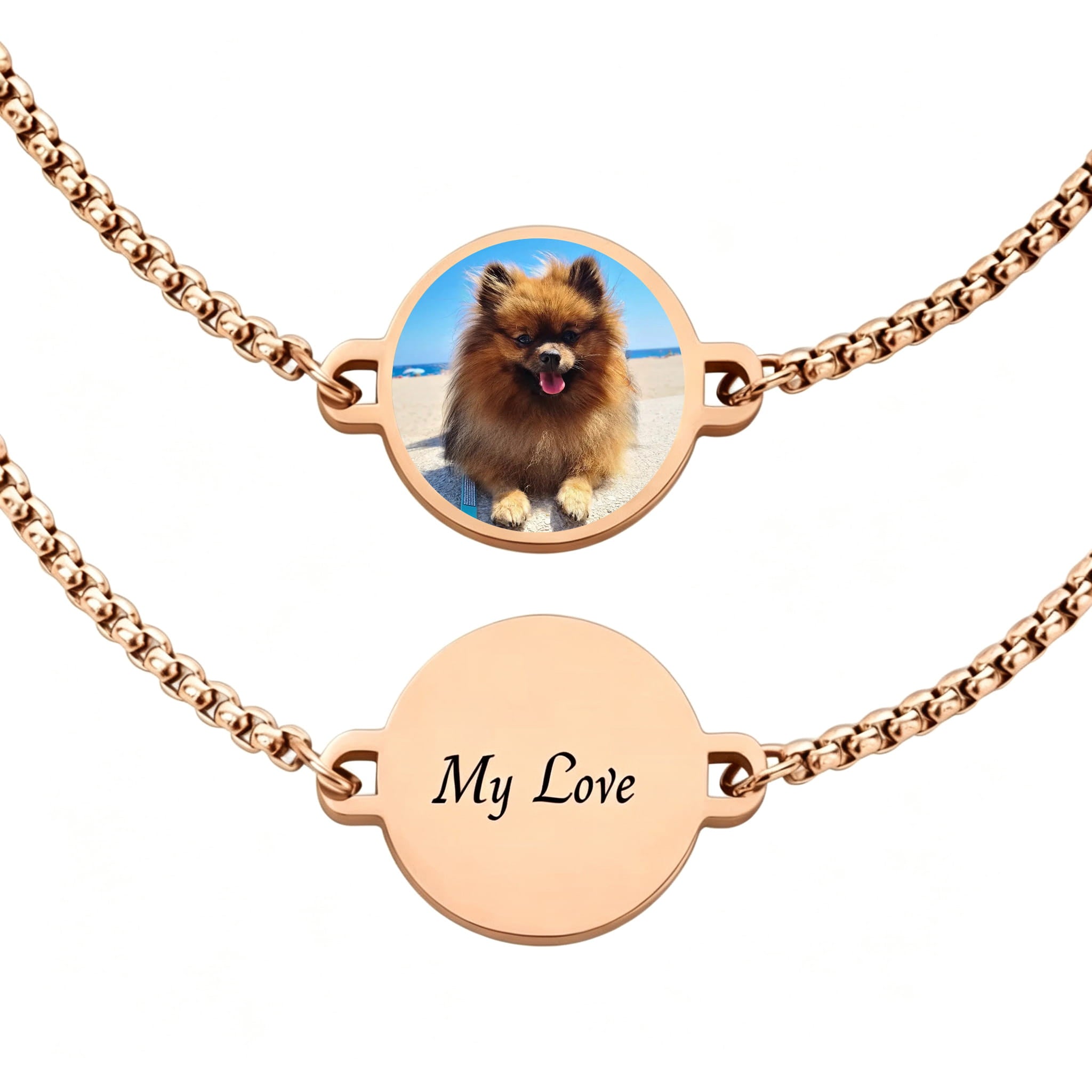 Wärmeaktiviertes Armband mit personalisiertem Foto
