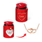 Schiebe Rosenbox - Mit versteckter 14k Halskette