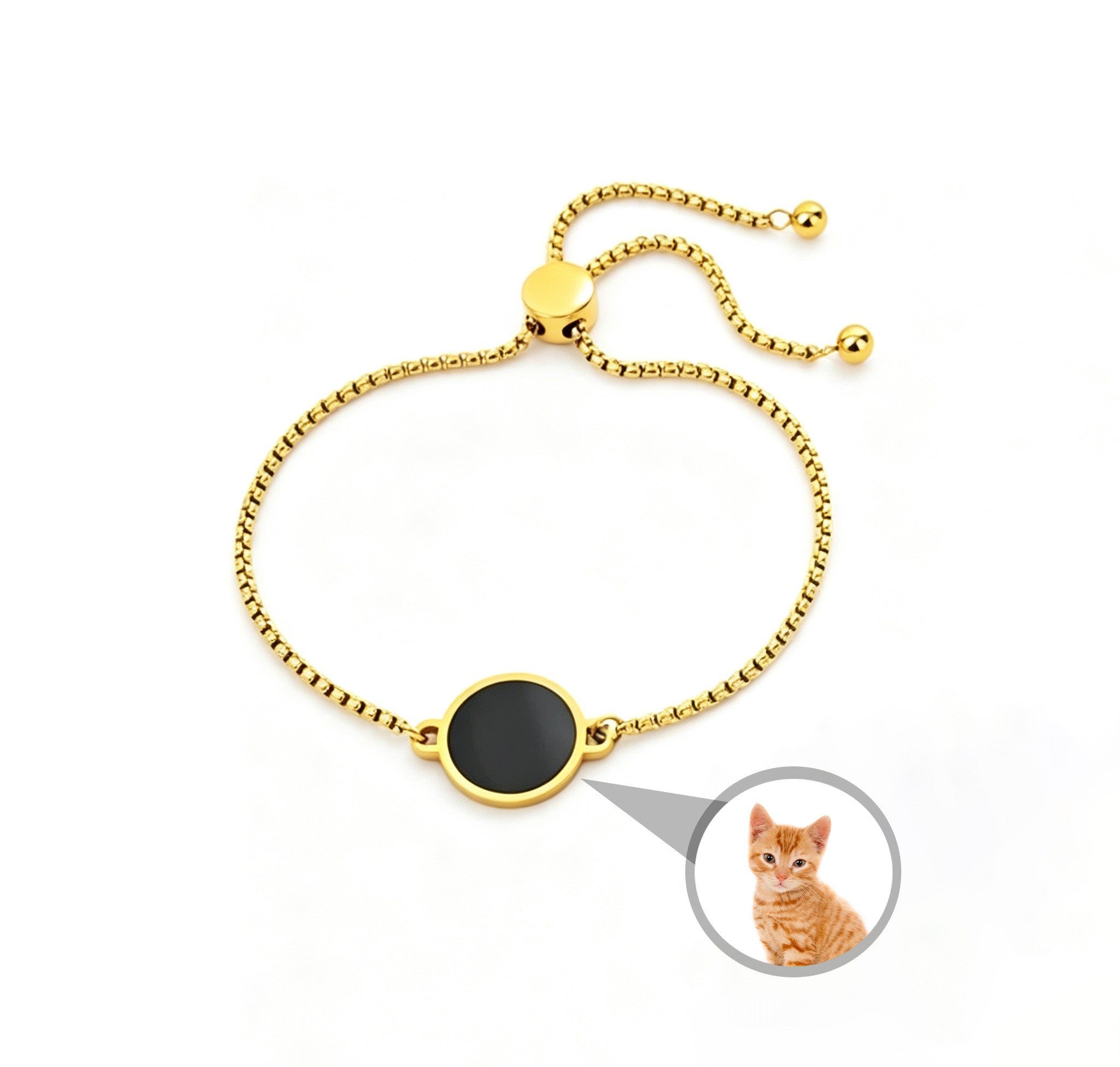 Wärmeaktiviertes Armband mit personalisiertem Foto