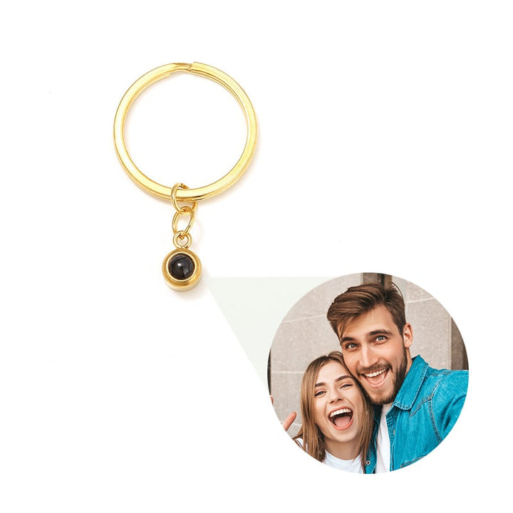 Personalisierter Kreis Foto Schlüsselanhänger