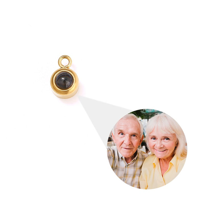 Personalisierter Kreis Foto-Anhänger