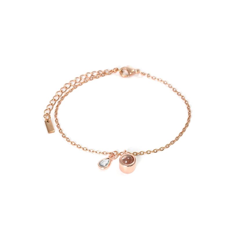 Personalisiertes Geburtsstein-Schiebe-Armband