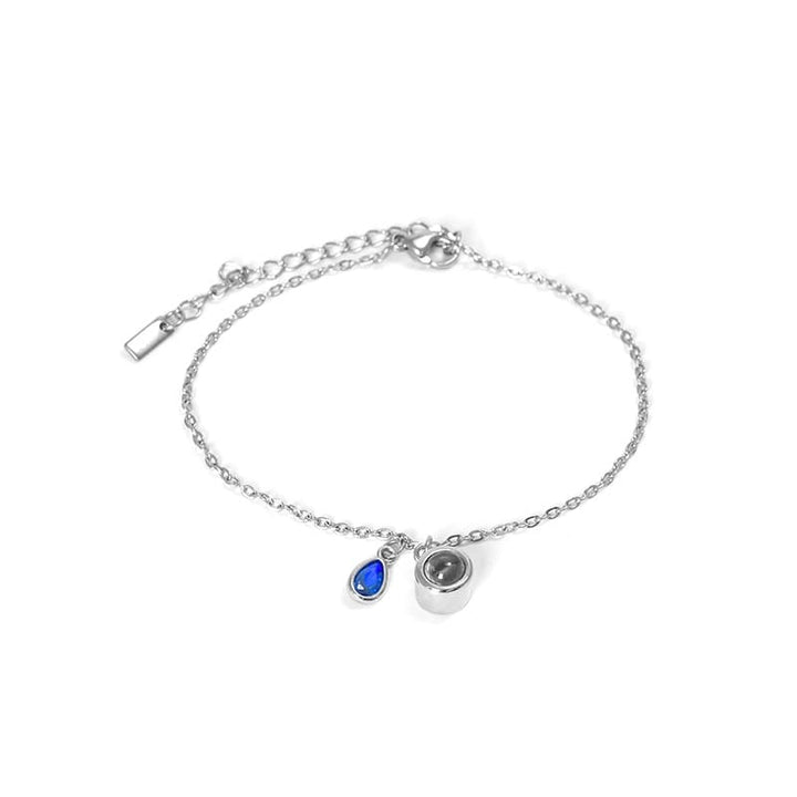 Personalisiertes Geburtsstein-Schiebe-Armband