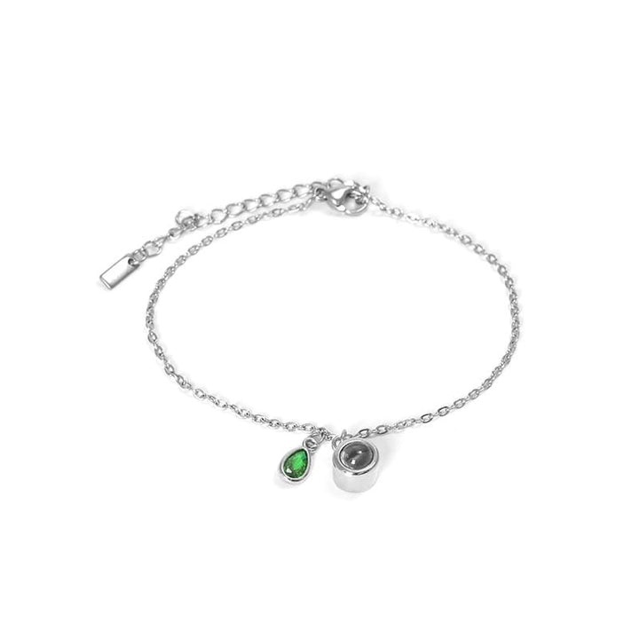 Personalisiertes Geburtsstein-Schiebe-Armband