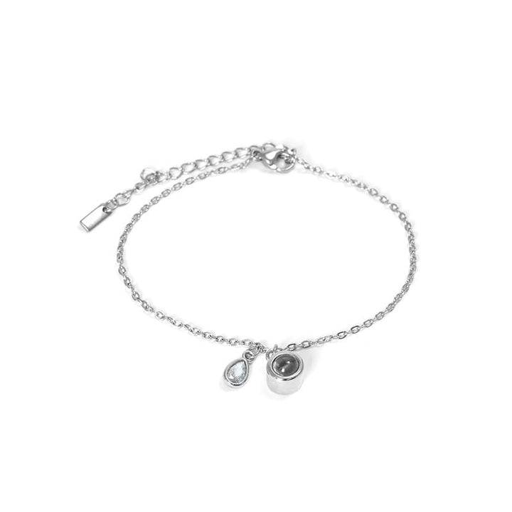 Personalisiertes Geburtsstein-Schiebe-Armband