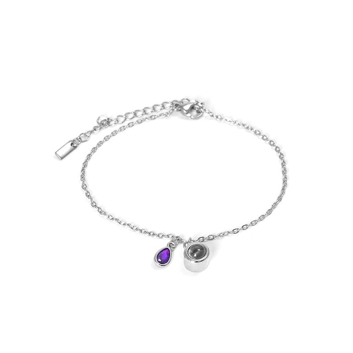 Personalisiertes Geburtsstein-Schiebe-Armband