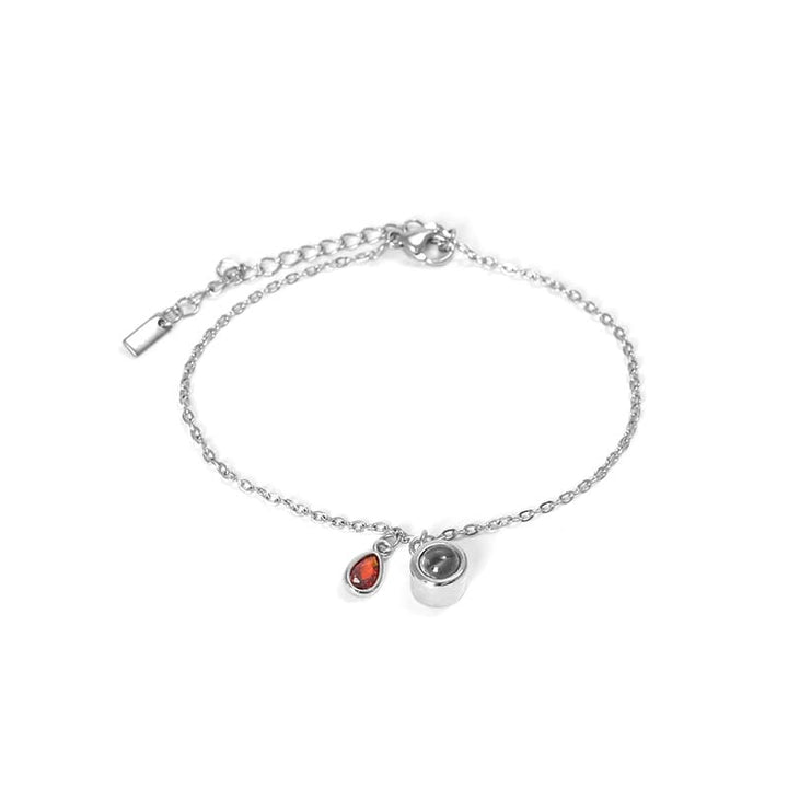 Personalisiertes Geburtsstein-Schiebe-Armband