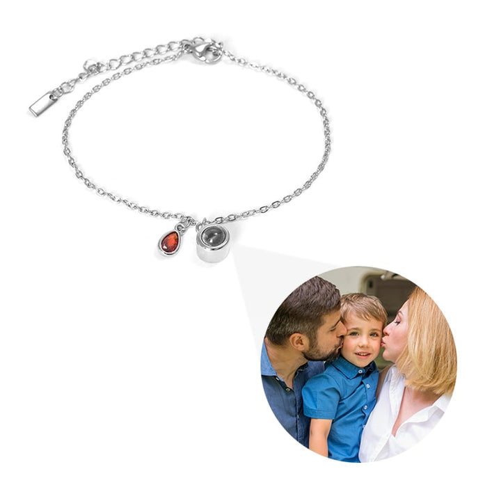 Personalisiertes Geburtsstein-Schiebe-Armband
