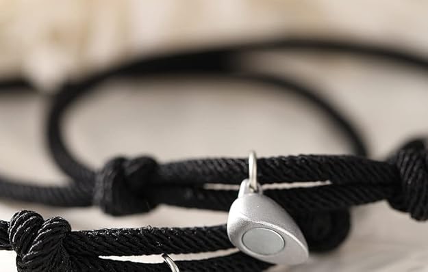 Magnetische Partner Armbänder Set mit Initialen
