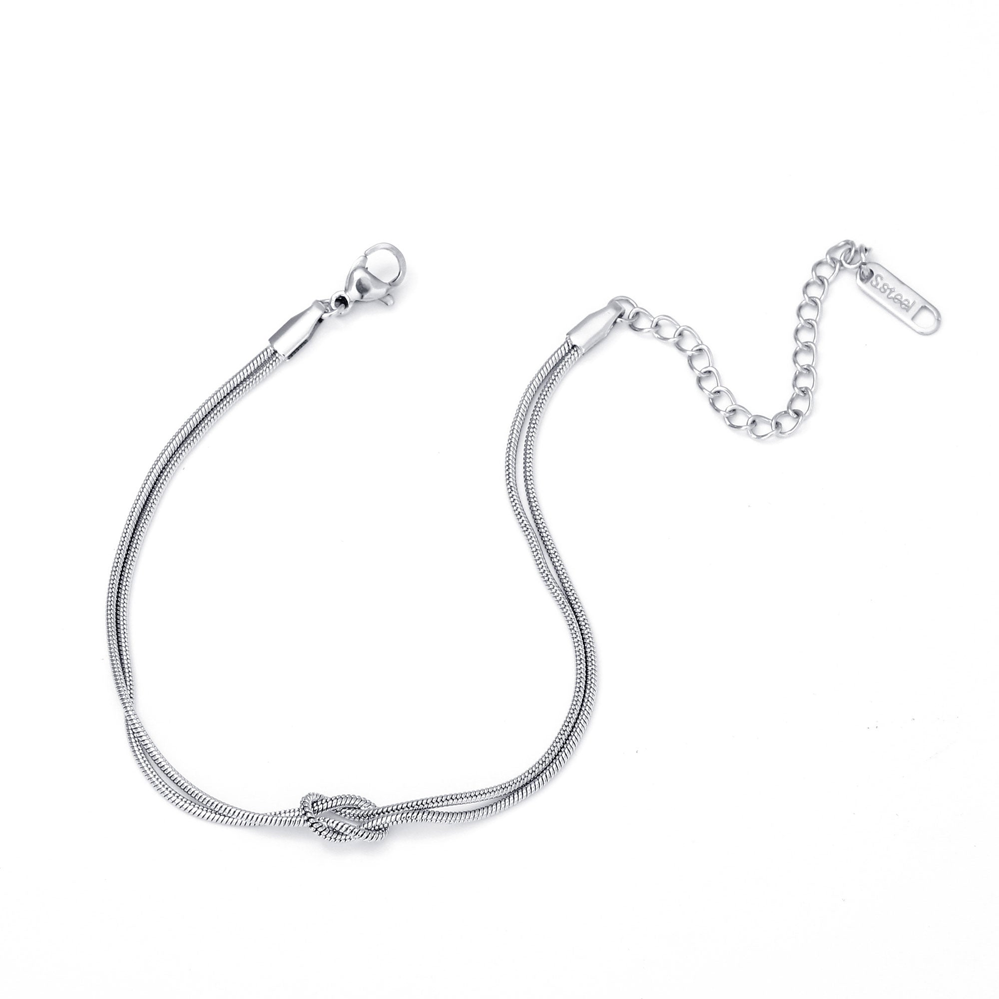 Ewigkeitsknoten Partnerarmbänder (2er Set)