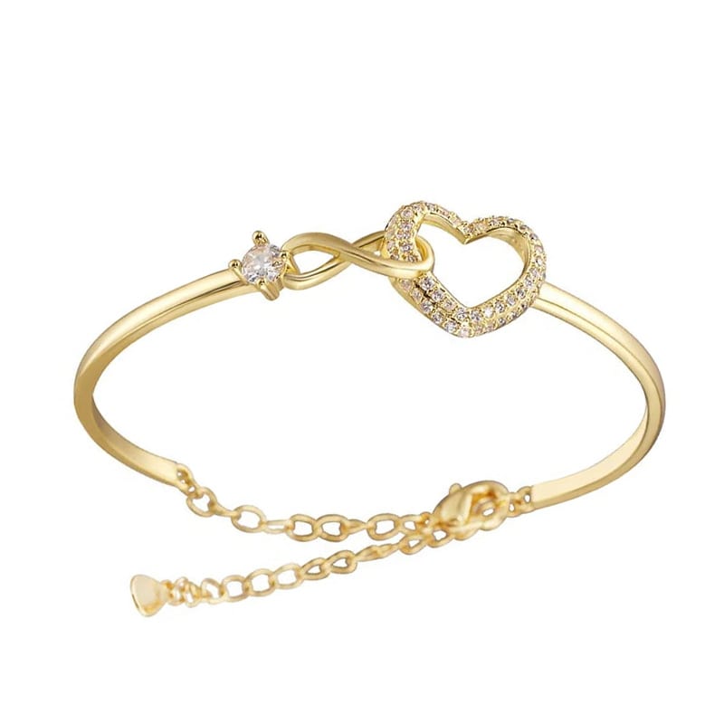 An meine Tochter - Unendlichkeit & Herz Armband