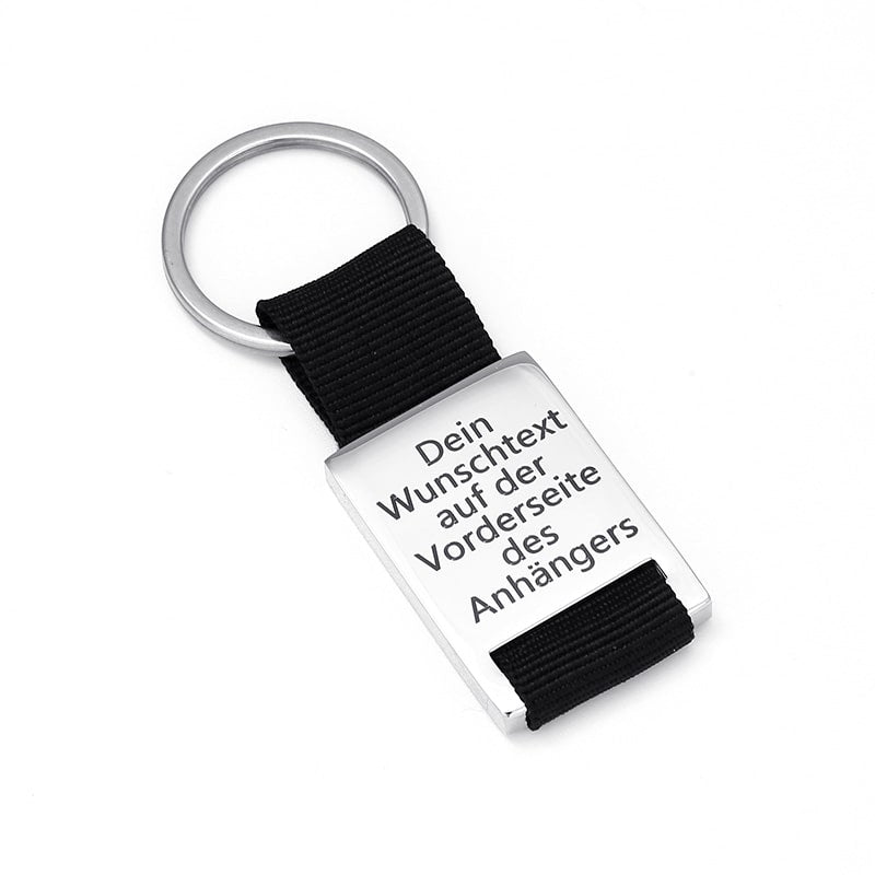 Personalisierter Schlüsselanhänger mit Gravur