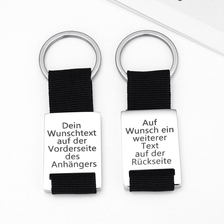 Personalisierter Schlüsselanhänger mit Gravur
