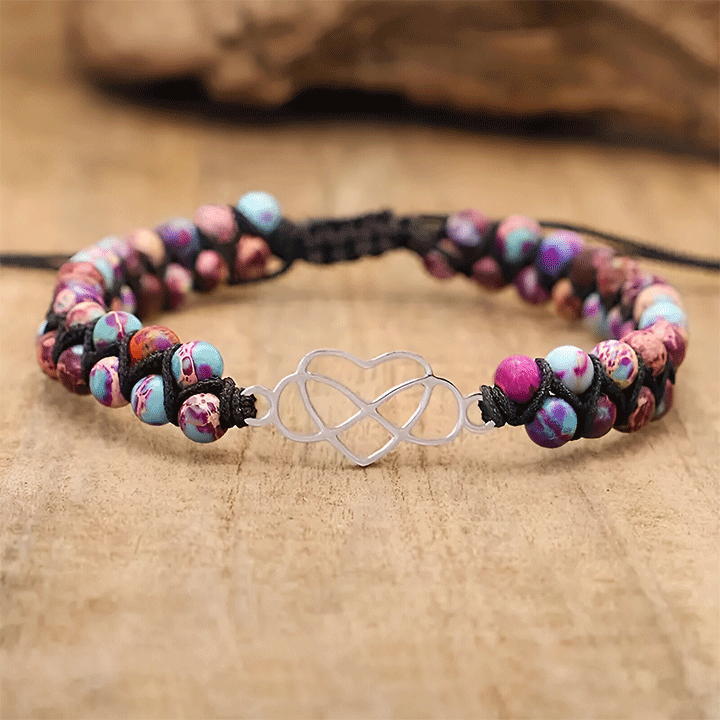 An meine wunderschöne Enkeltochter - Unendlichkeit & Herz Armband
