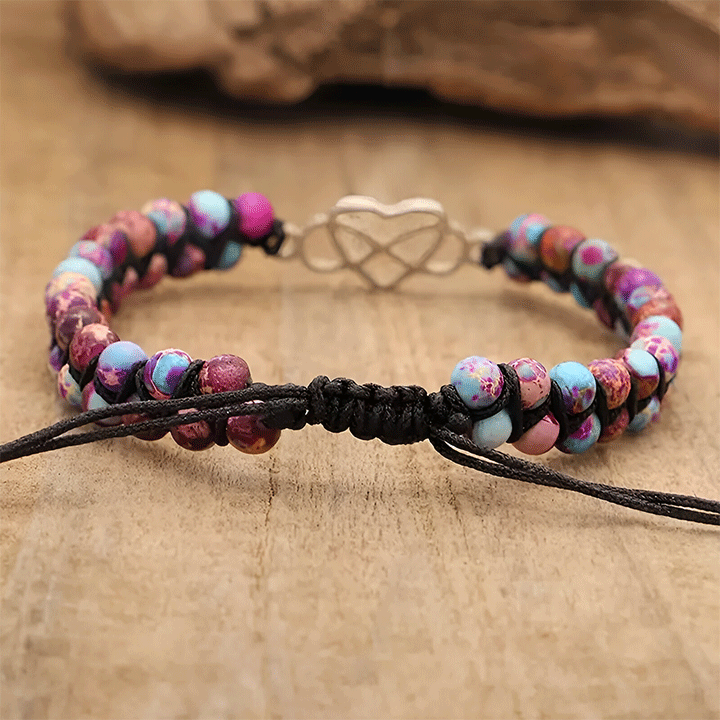 An meine wunderschöne Enkeltochter - Unendlichkeit & Herz Armband