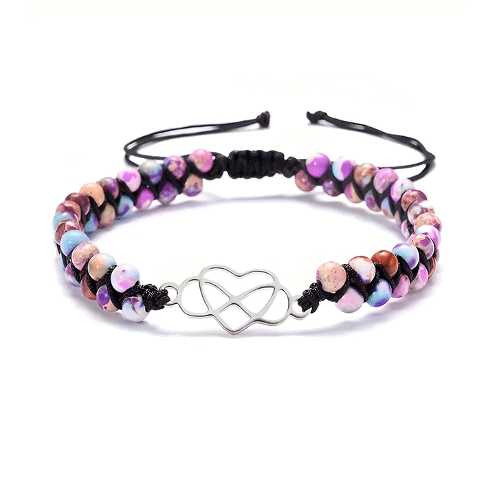 An meine wunderschöne Enkeltochter - Unendlichkeit & Herz Armband