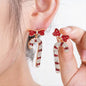 Weihnachts Ohrstecker Zuckerstange