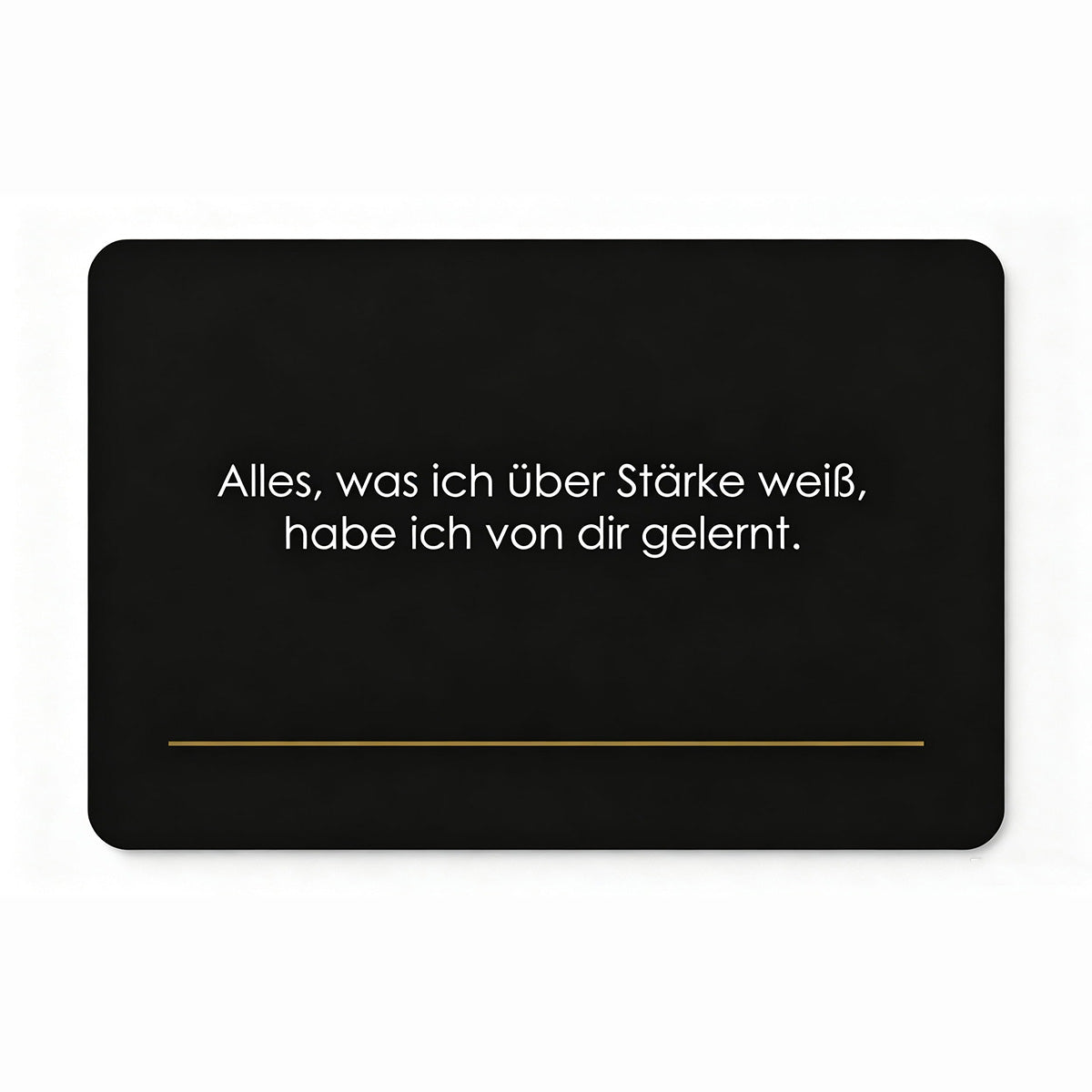 Wertschätzungs Metall Karte