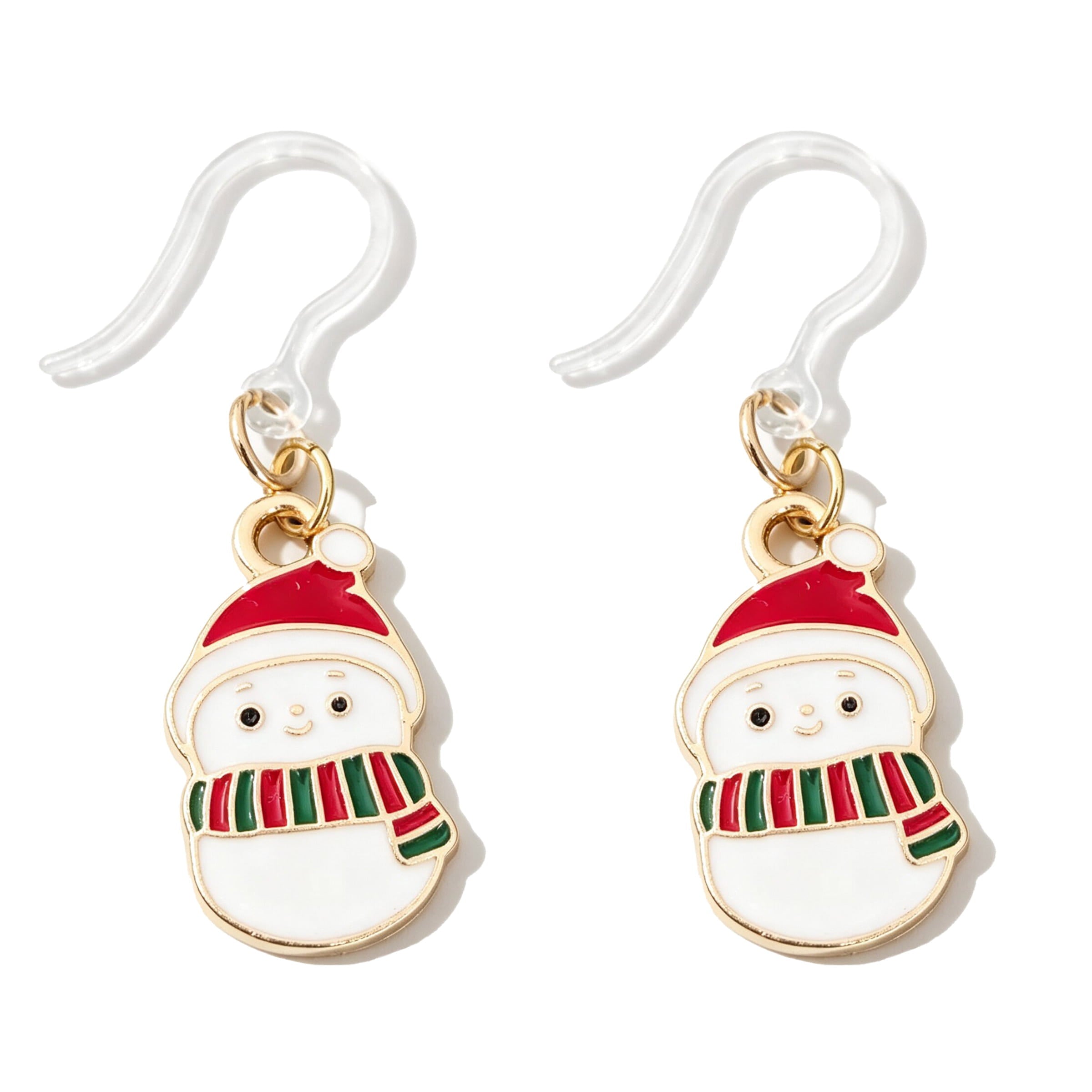 Weihnachts Ohrringe Schneemann