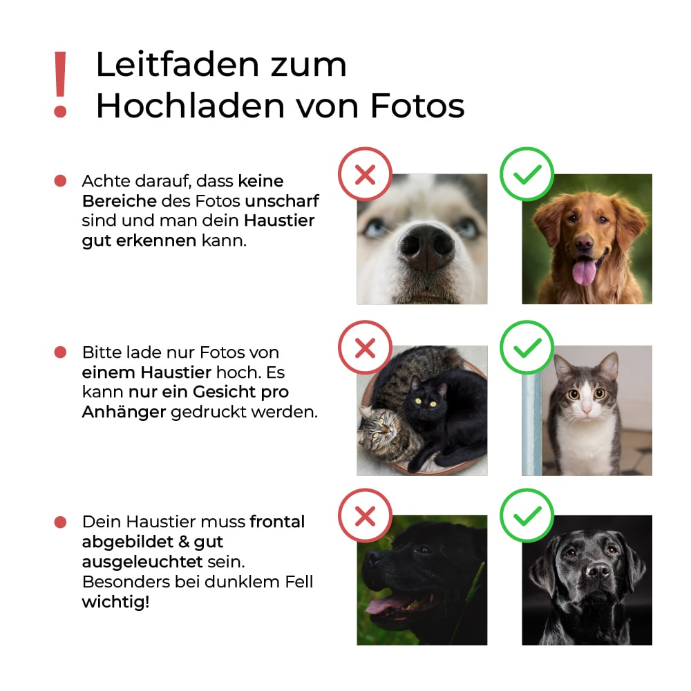 Personalisierte Haustier Gesicht Halskette