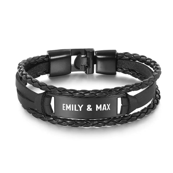 Personalisiertes Armband mit Ankerverschluss - An meinen Mann