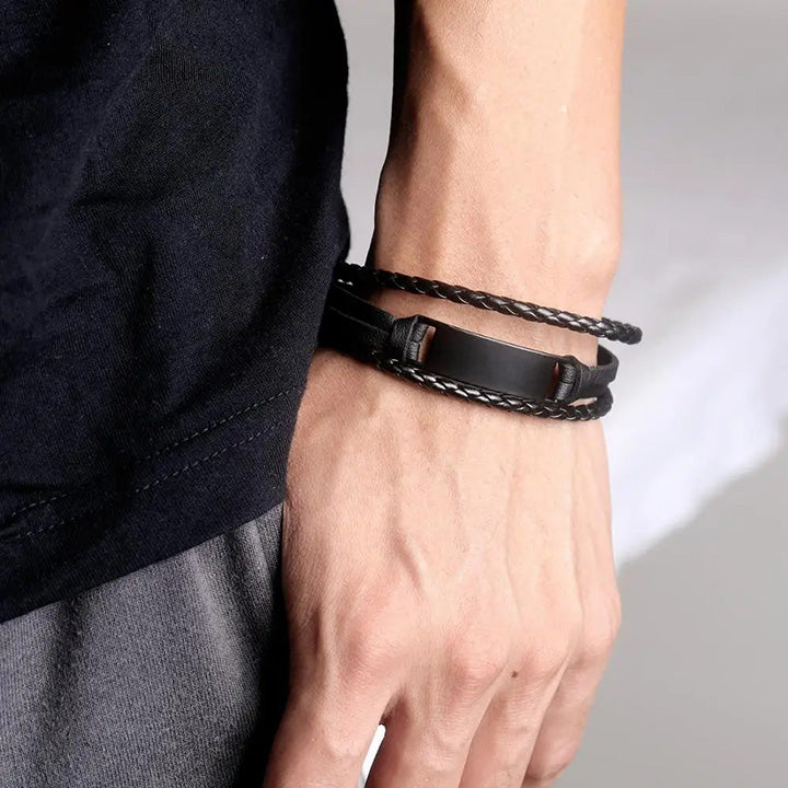 Personalisiertes Armband mit Ankerverschluss - An meinen Mann