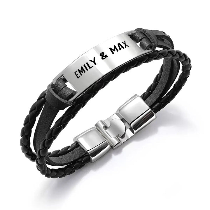 Personalisiertes Armband mit Ankerverschluss - An meinen Mann