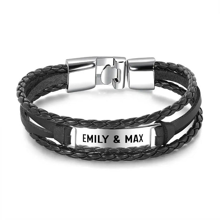 Personalisiertes Armband mit Ankerverschluss - An meinen Mann