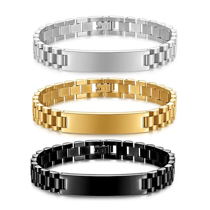 Personalisiertes Gliederarmband Armband - "An meinen Mann"